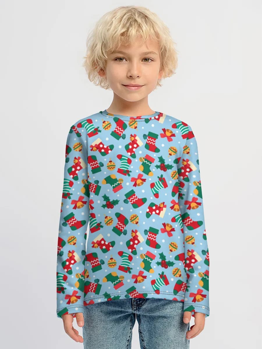 Children's cotton long sleeve shirt