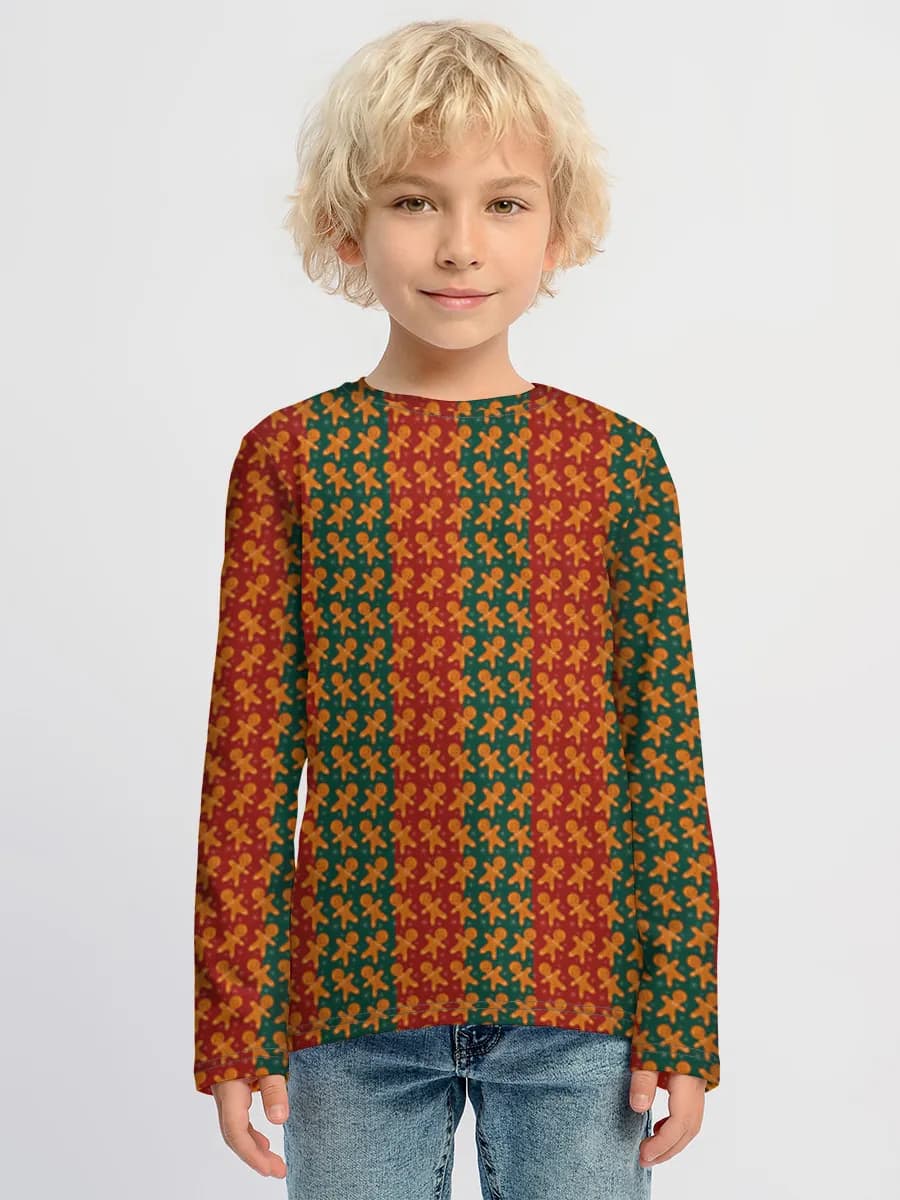 Children's cotton long sleeve shirt