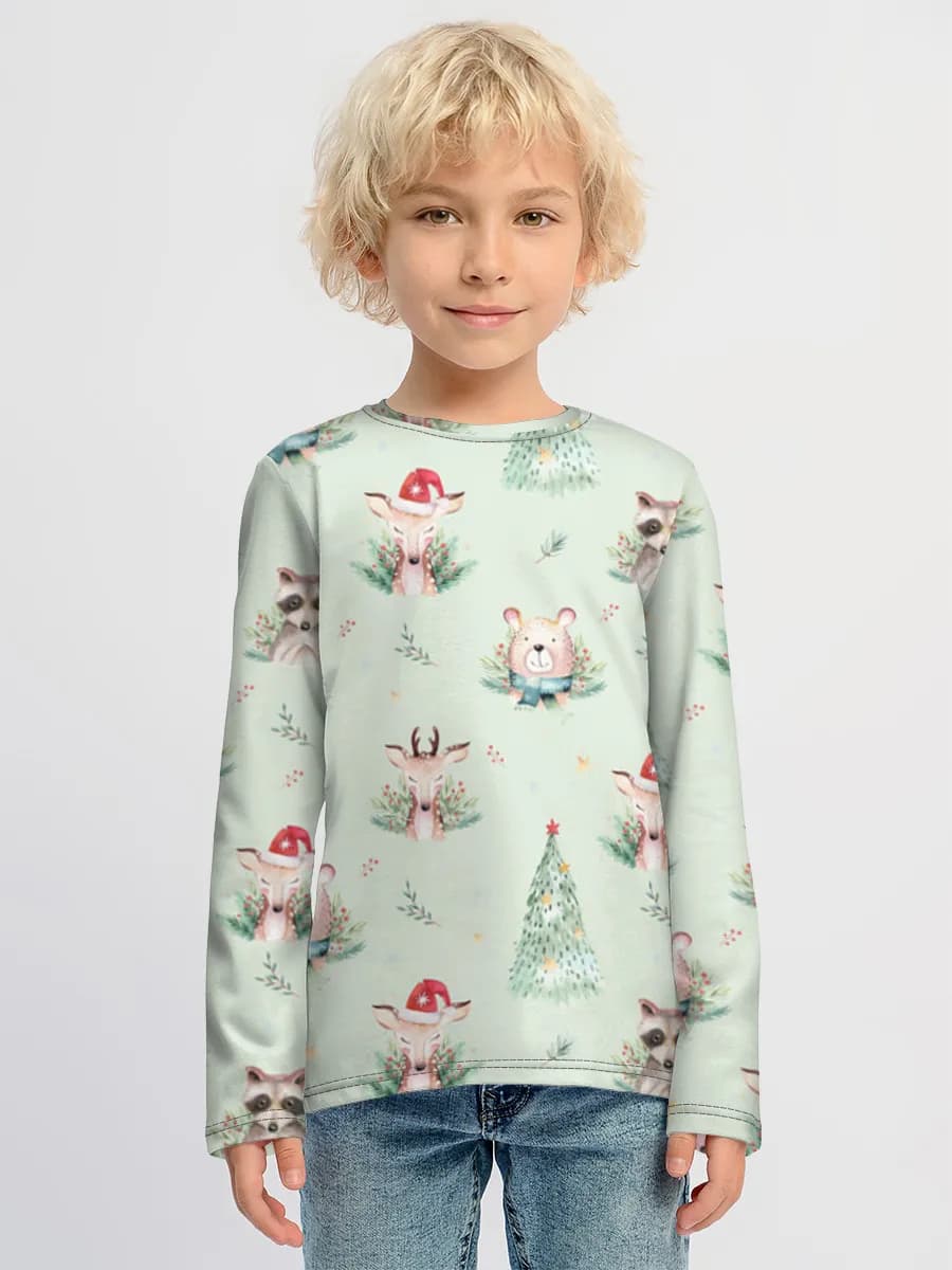 Children's cotton long sleeve shirt