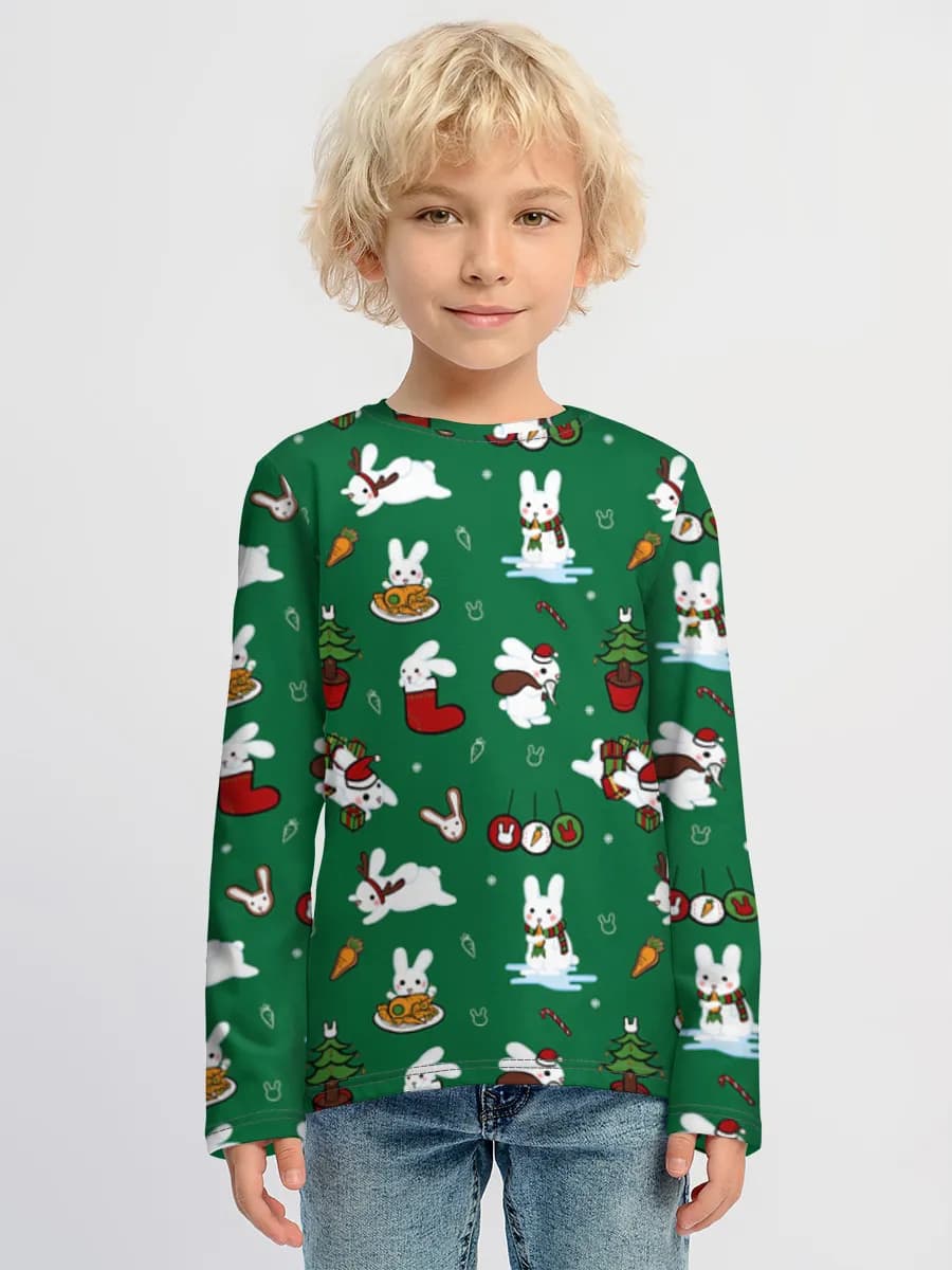 Children's cotton long sleeve shirt