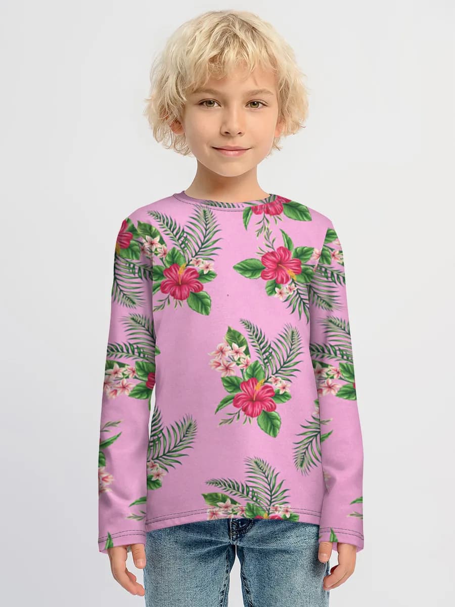 Children's cotton long sleeve shirt