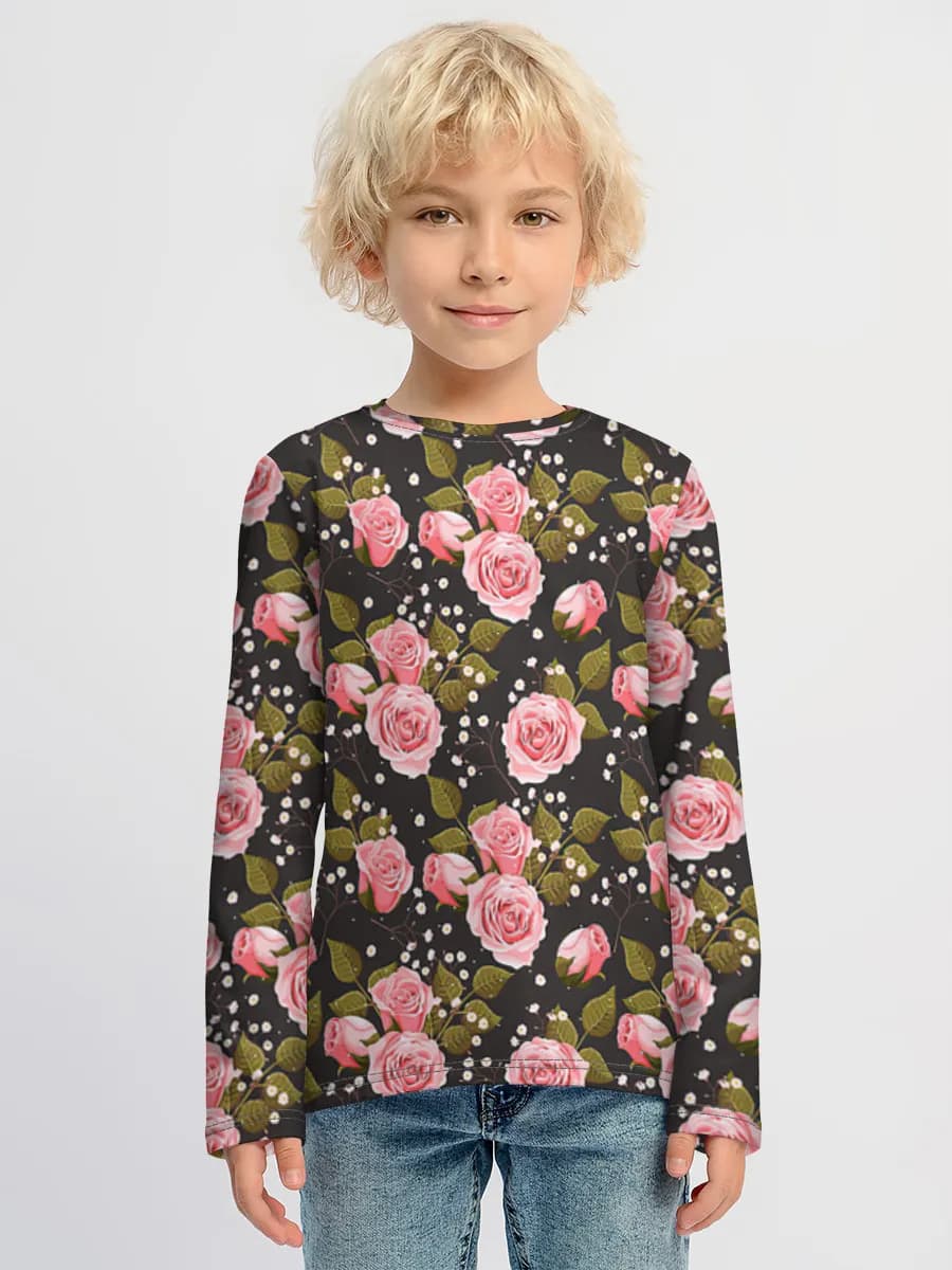 Children's cotton long sleeve shirt