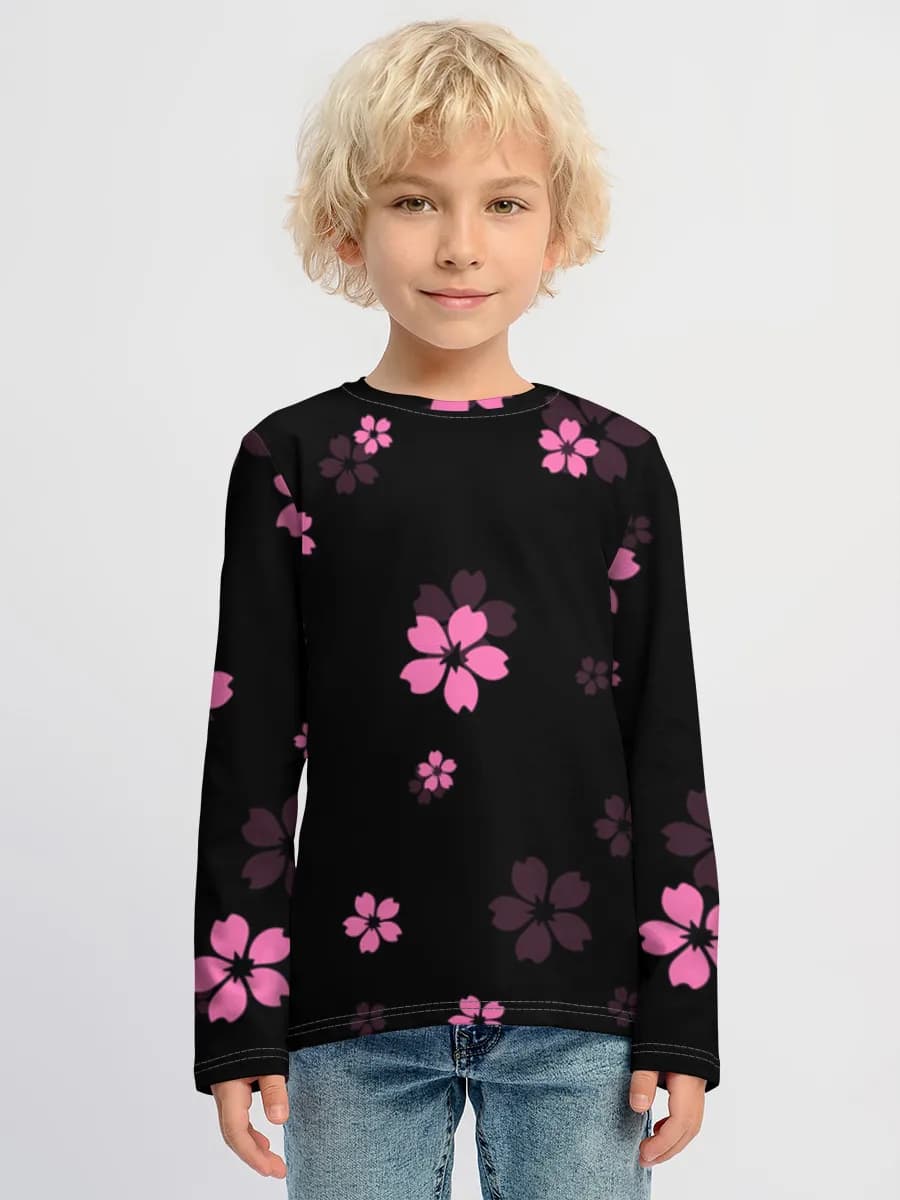 Children's cotton long sleeve shirt