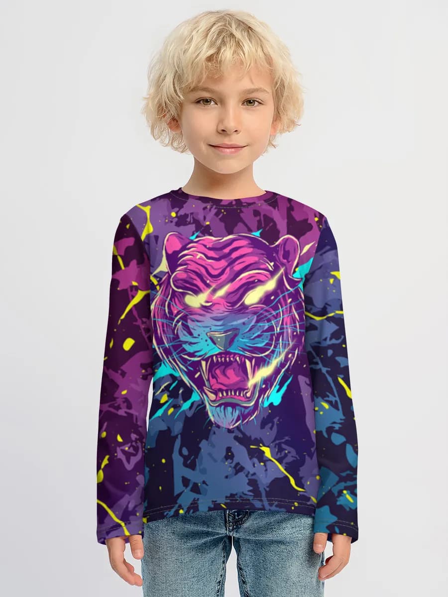 Children's cotton long sleeve shirt