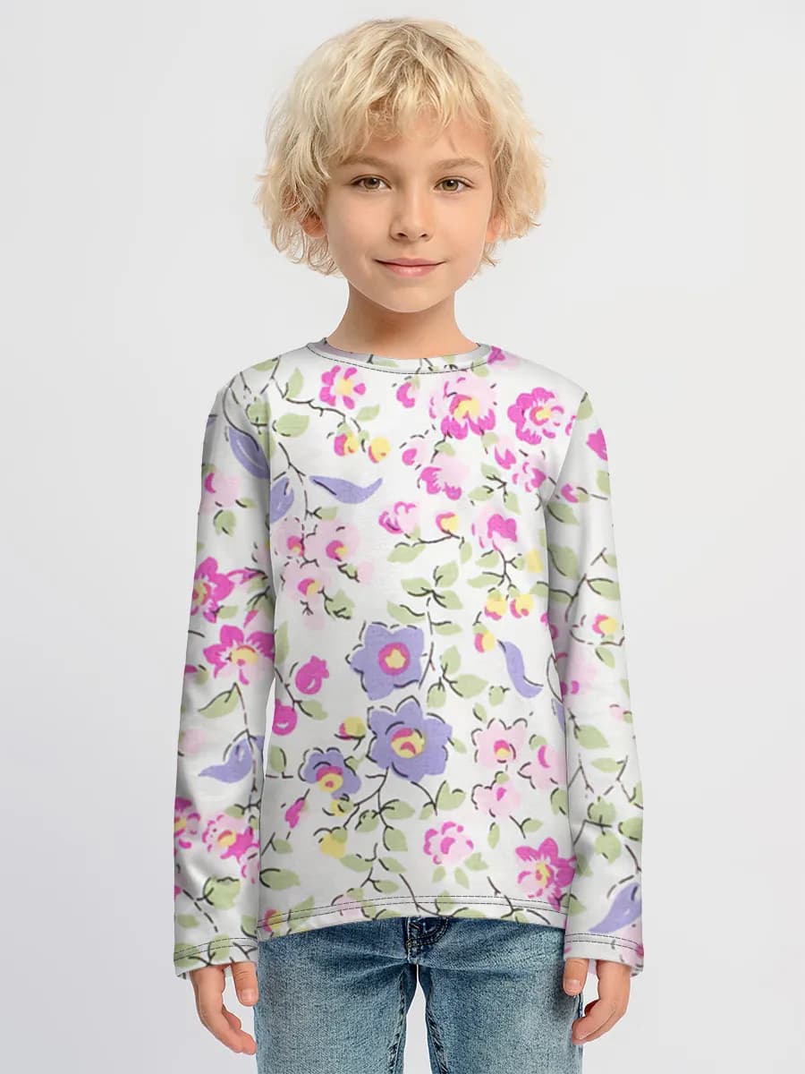 Children's cotton long sleeve shirt