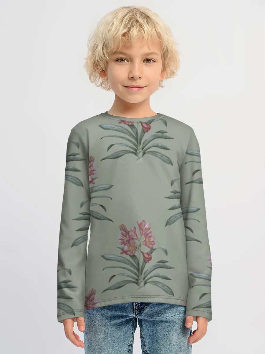 Children's cotton long sleeve shirt
