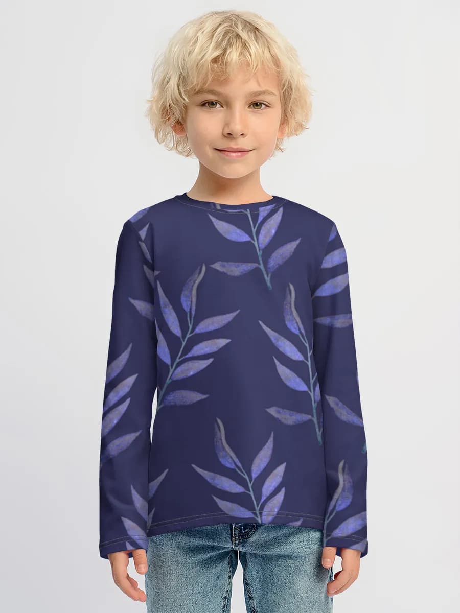 Children's cotton long sleeve shirt