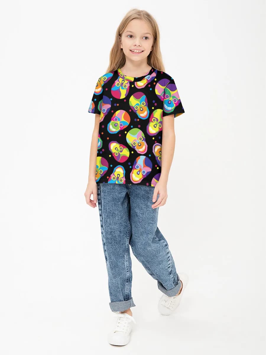 Children's cotton T-shirt (for girls. Copy)