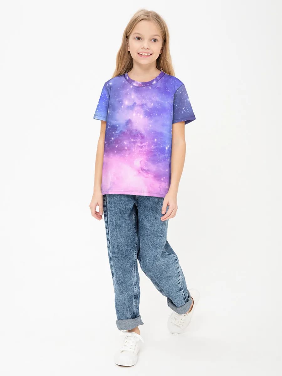 Children's cotton T-shirt (for girls. Copy)