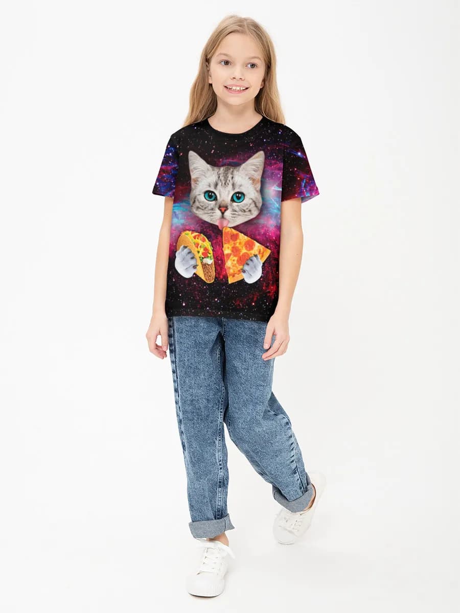 Children's cotton T-shirt (for girls. Copy)