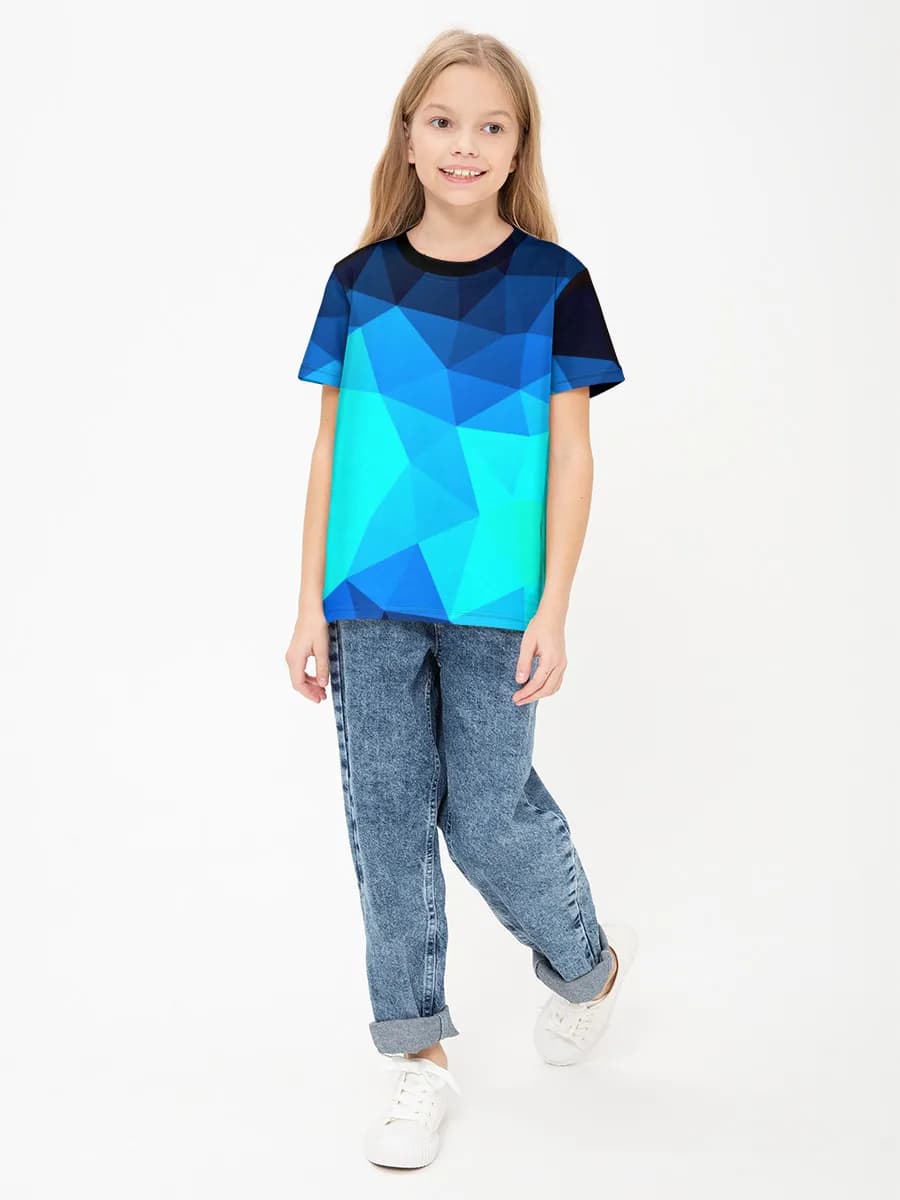 Children's cotton T-shirt (for girls. Copy)