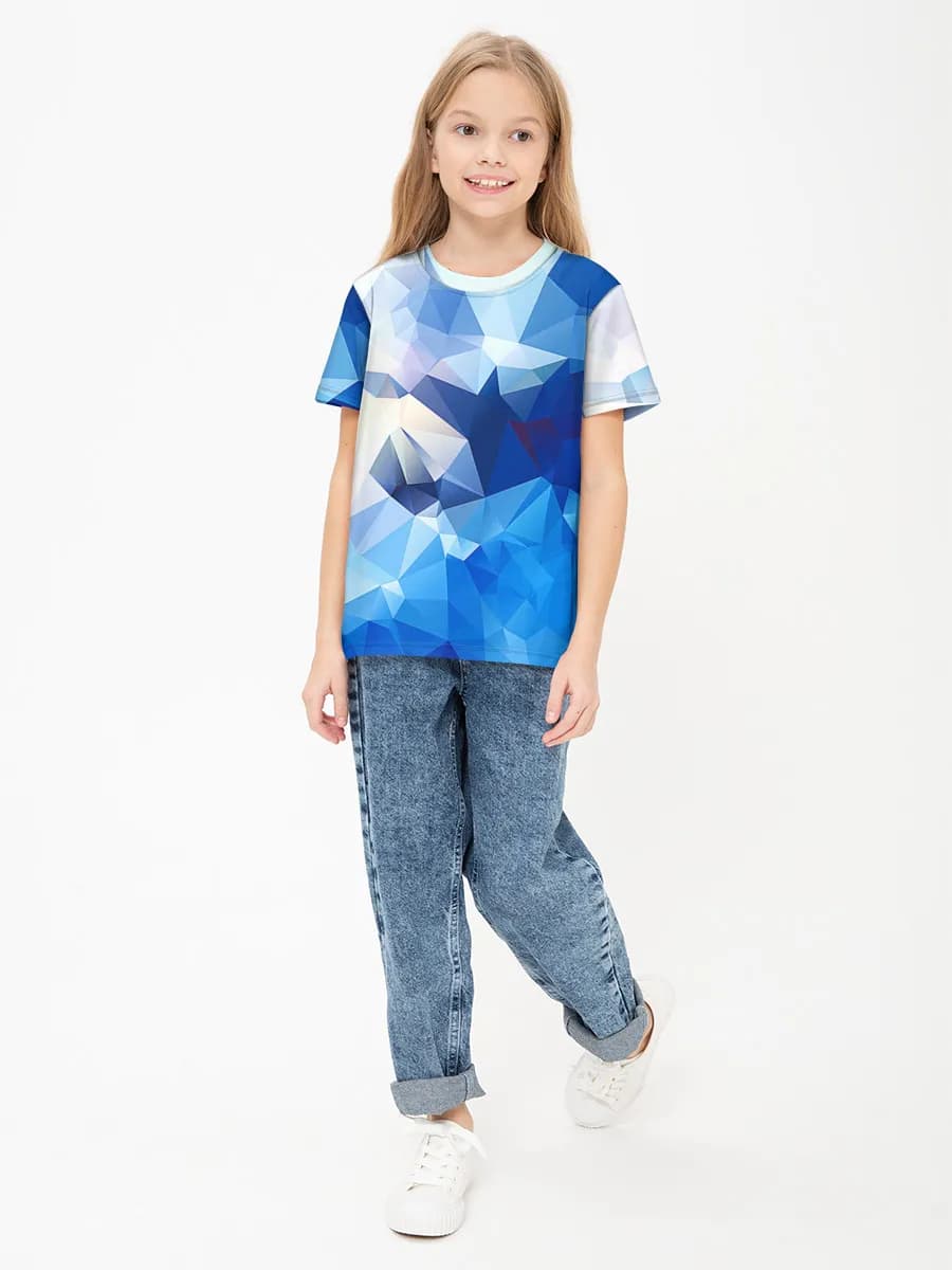 Children's cotton T-shirt (for girls. Copy)