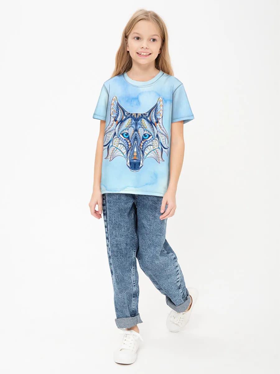 Children's cotton T-shirt (for girls. Copy)