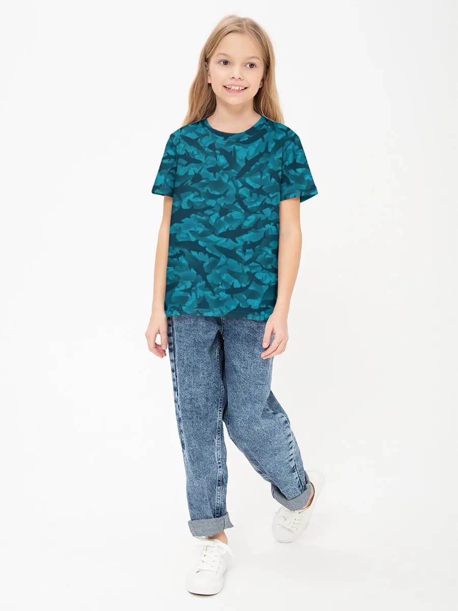 Children's cotton T-shirt (for girls. Copy)