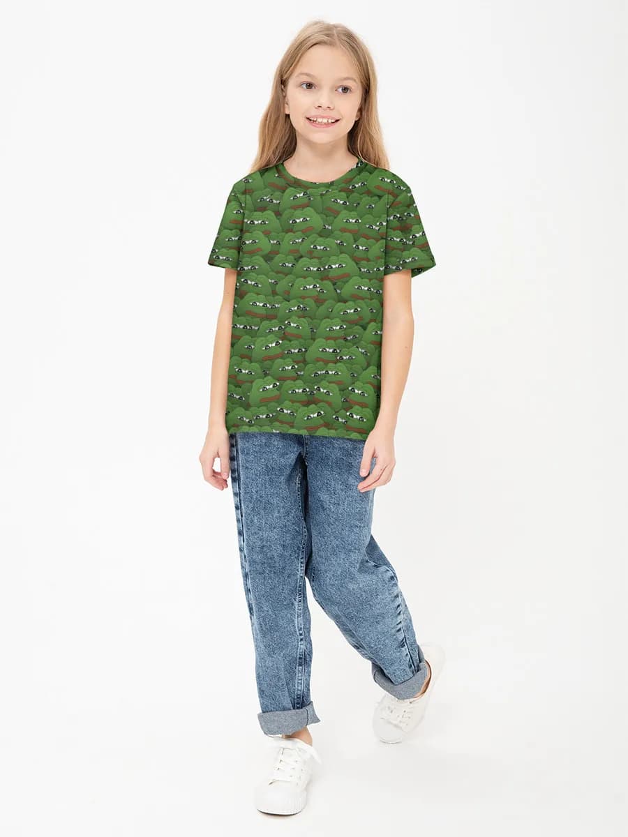Children's cotton T-shirt (for girls. Copy)