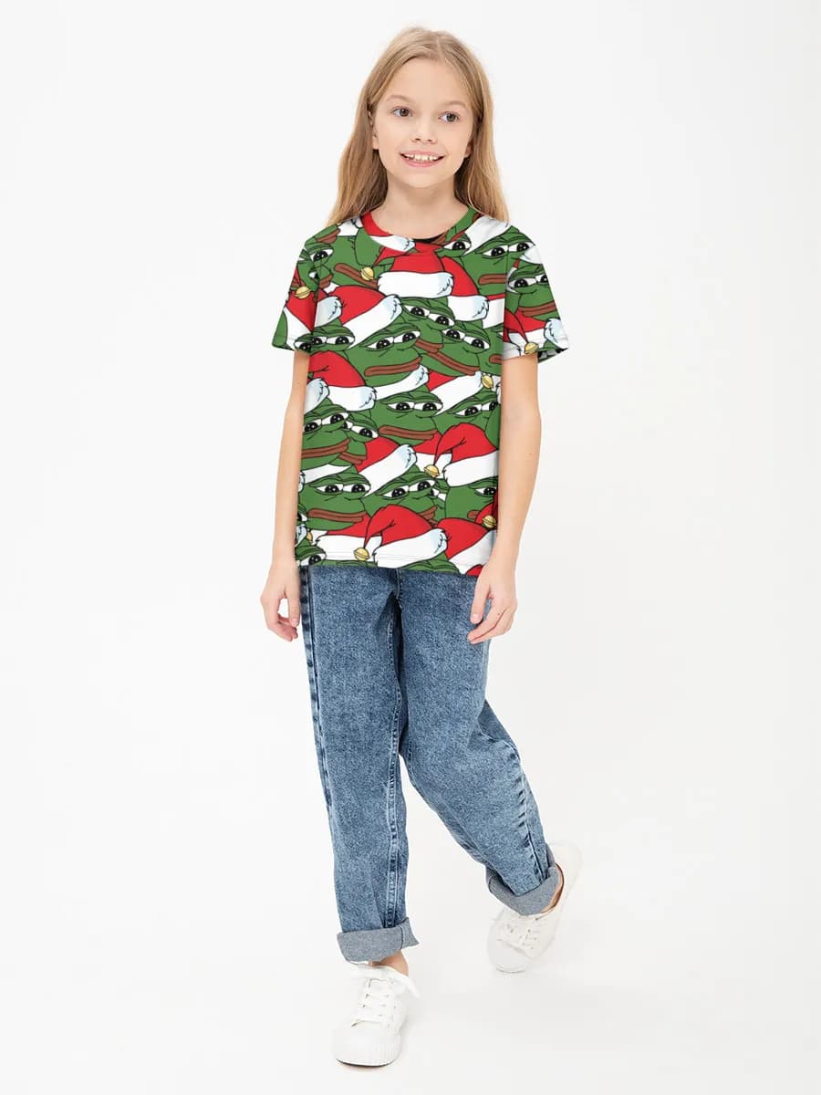 Children's cotton T-shirt (for girls. Copy)