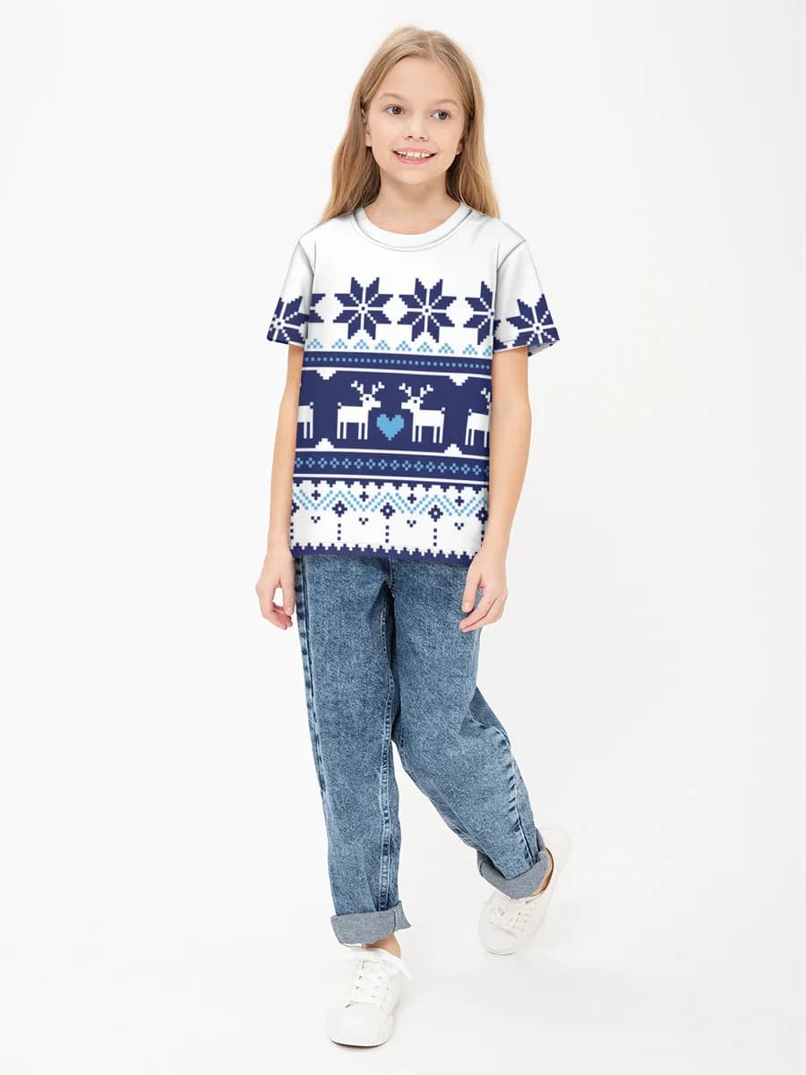 Children's cotton T-shirt (for girls. Copy)