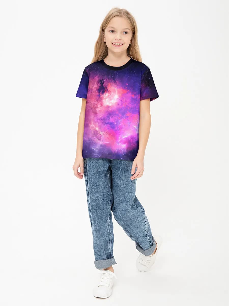Children's cotton T-shirt (for girls. Copy)