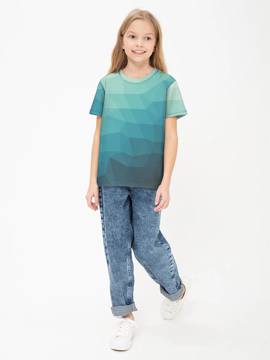 Children's cotton T-shirt (for girls. Copy)