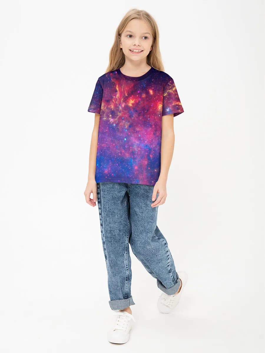 Children's cotton T-shirt (for girls. Copy)