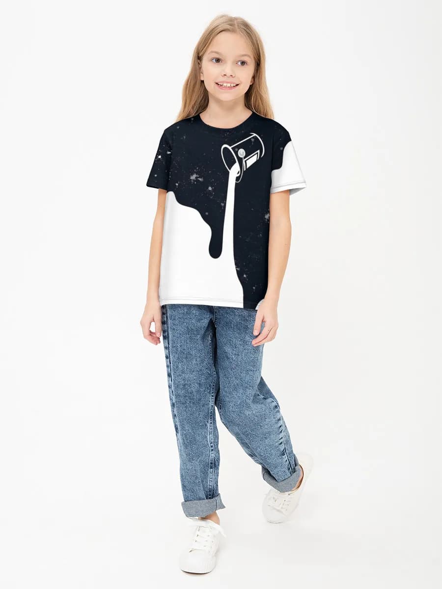 Children's cotton T-shirt (for girls. Copy)