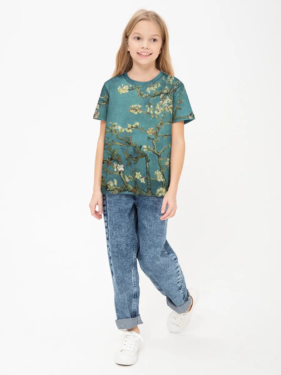 Children's cotton T-shirt (for girls. Copy)
