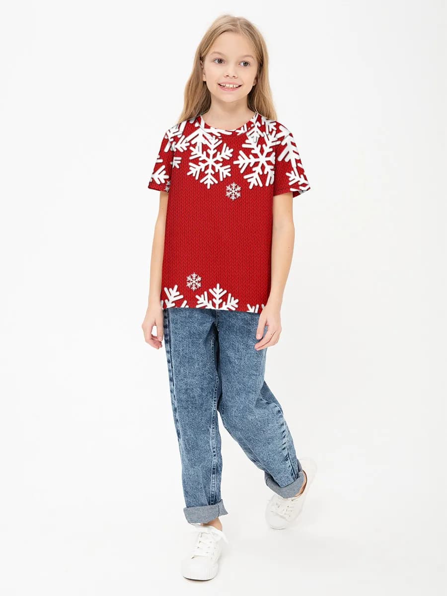 Children's cotton T-shirt (for girls. Copy)