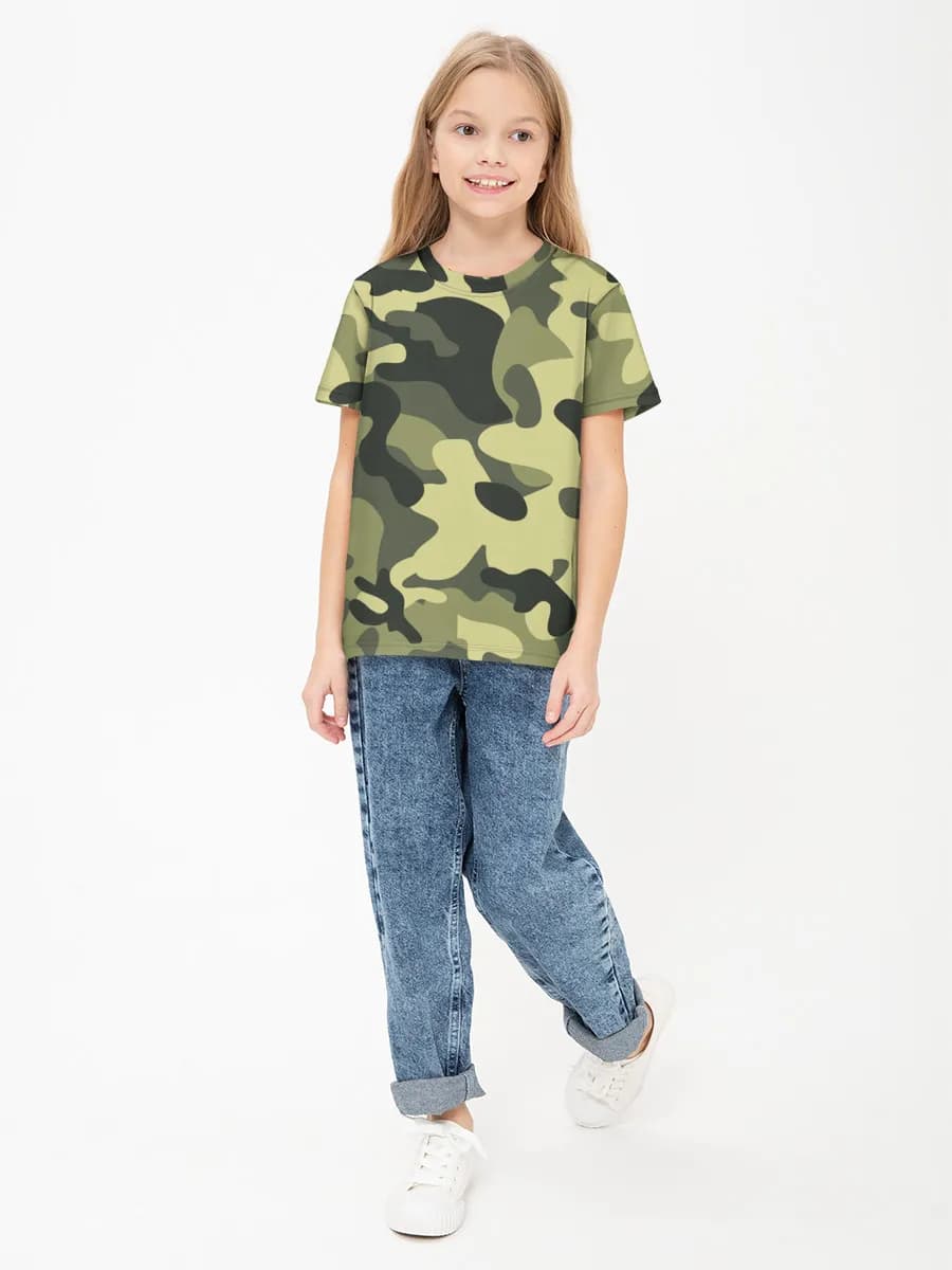 Children's cotton T-shirt (for girls. Copy)