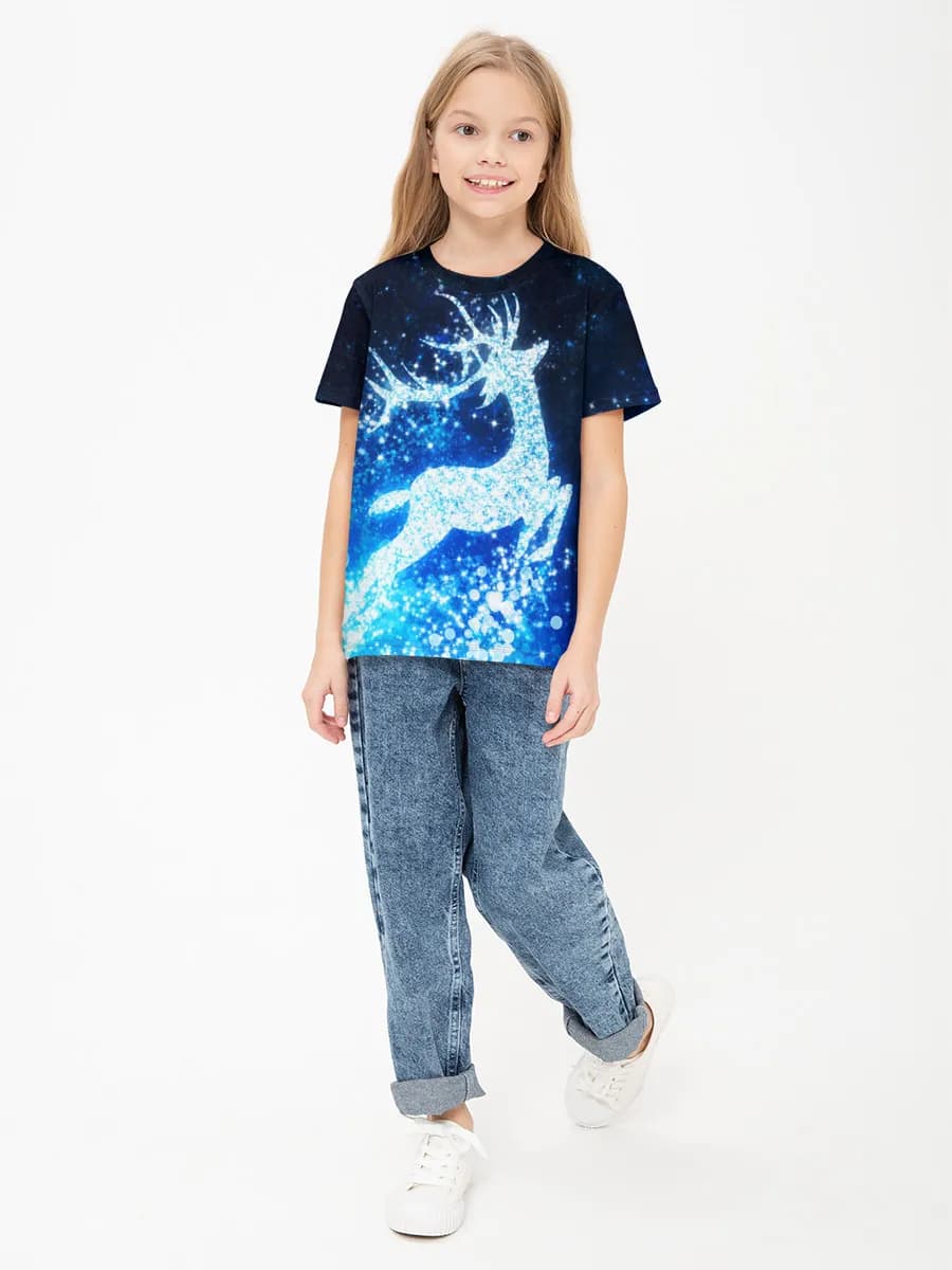 Children's cotton T-shirt (for girls. Copy)