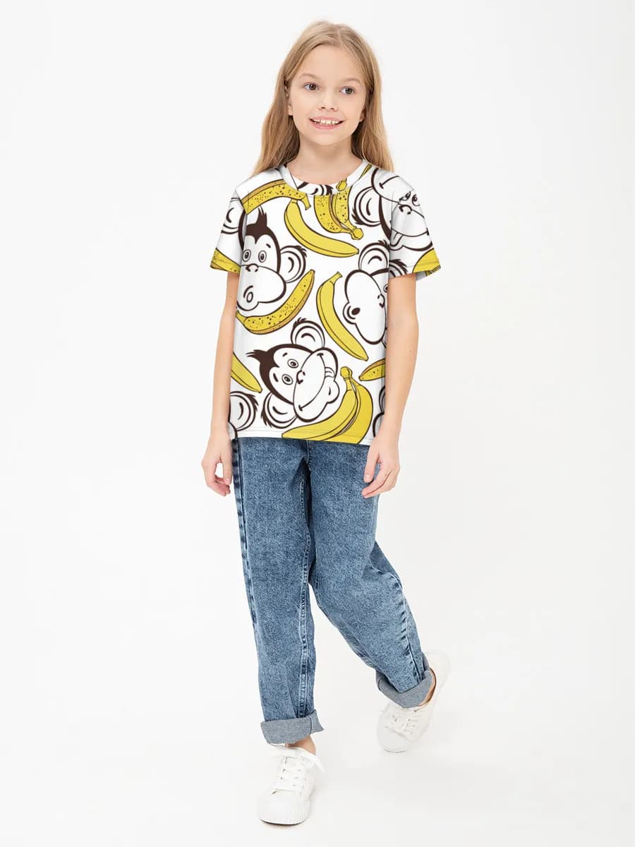 Children's cotton T-shirt (for girls. Copy)