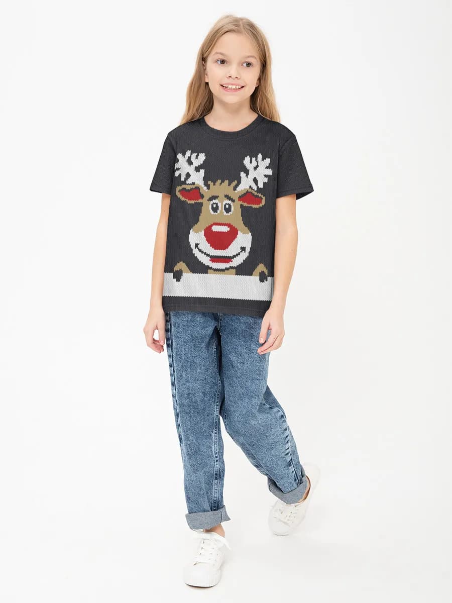 Children's cotton T-shirt (for girls. Copy)