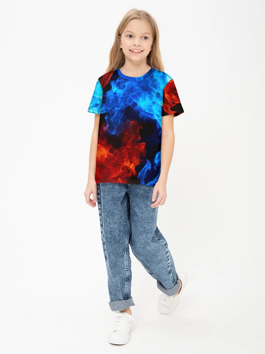 Children's cotton T-shirt (for girls. Copy)