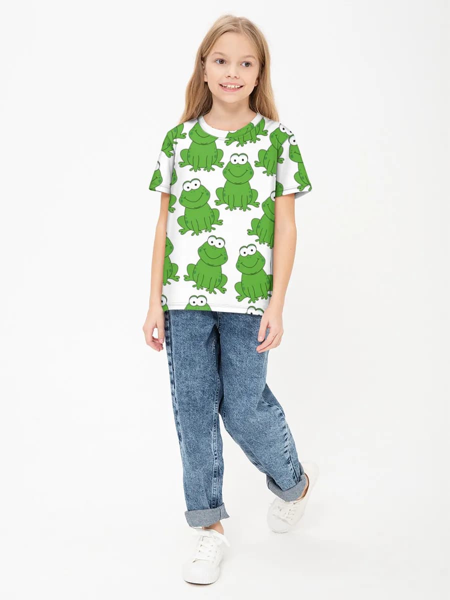 Children's cotton T-shirt (for girls. Copy)