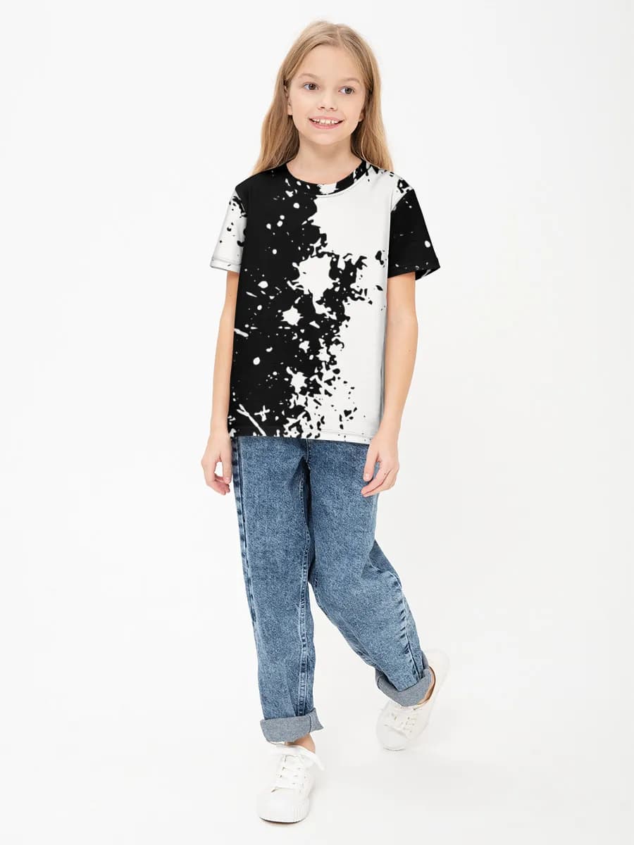 Children's cotton T-shirt (for girls. Copy)