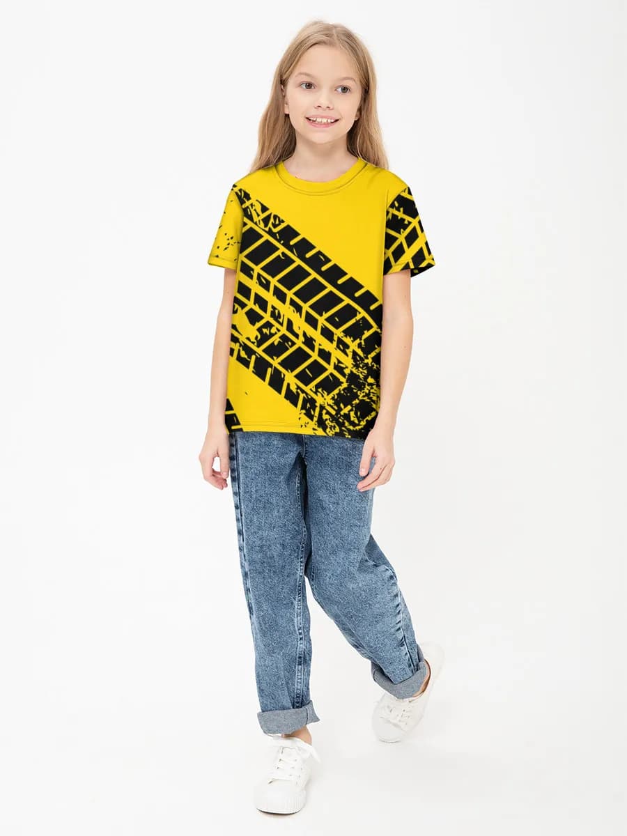 Children's cotton T-shirt (for girls. Copy)