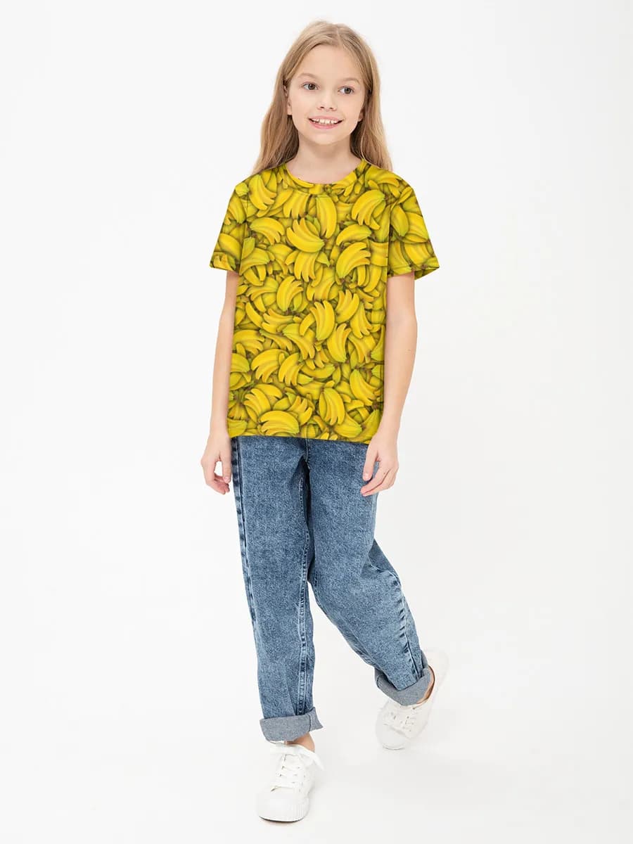 Children's cotton T-shirt (for girls. Copy)
