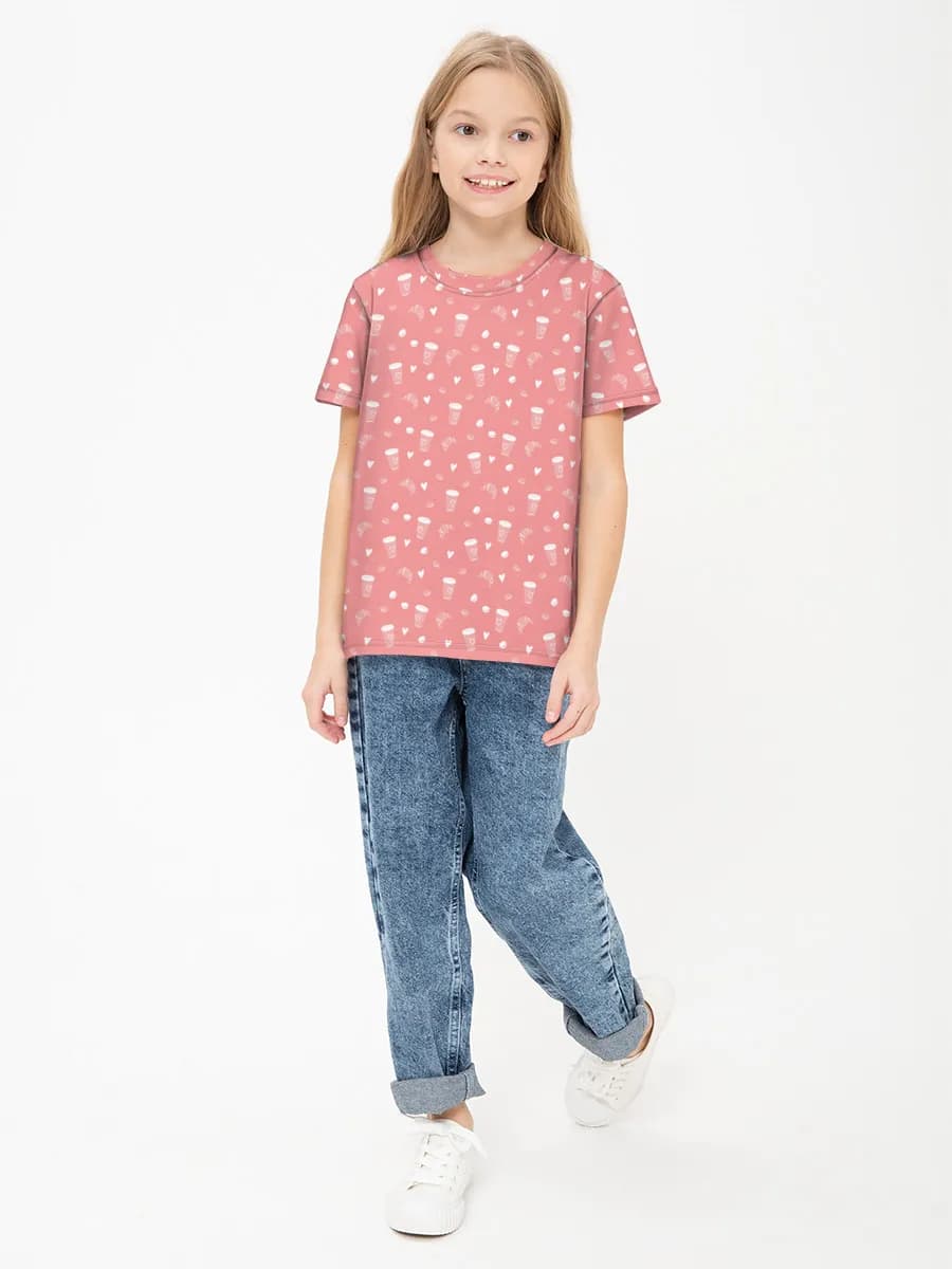 Children's cotton T-shirt (for girls. Copy)