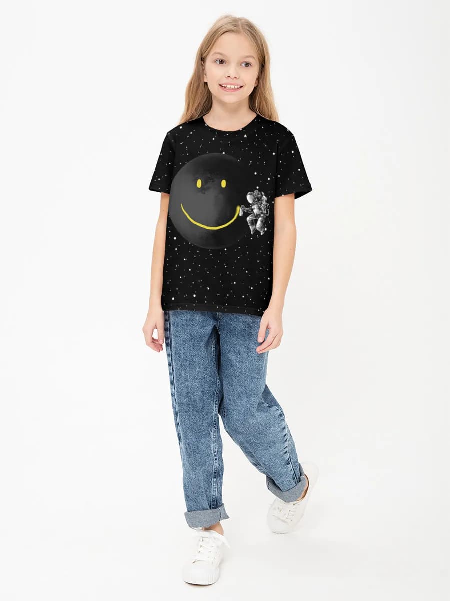 Children's cotton T-shirt (for girls. Copy)