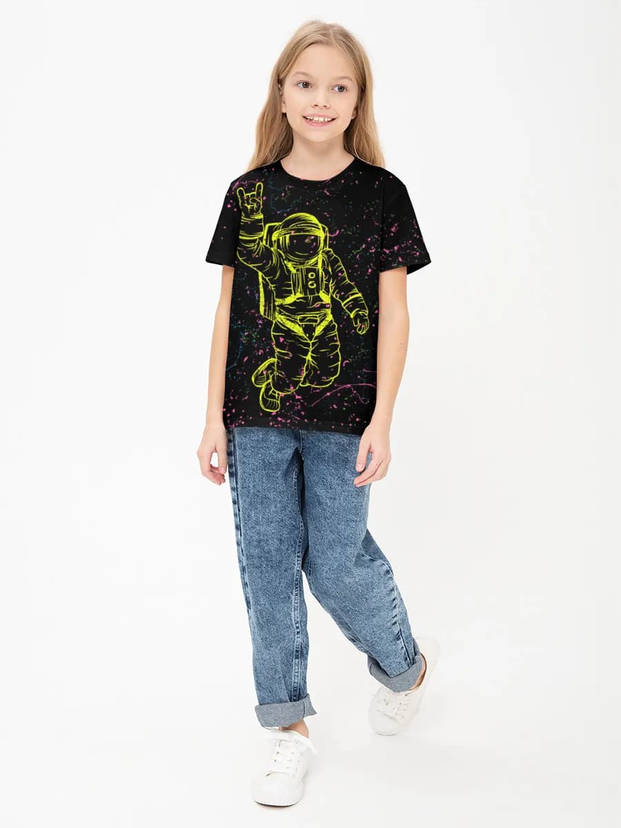 Children's cotton T-shirt (for girls. Copy)