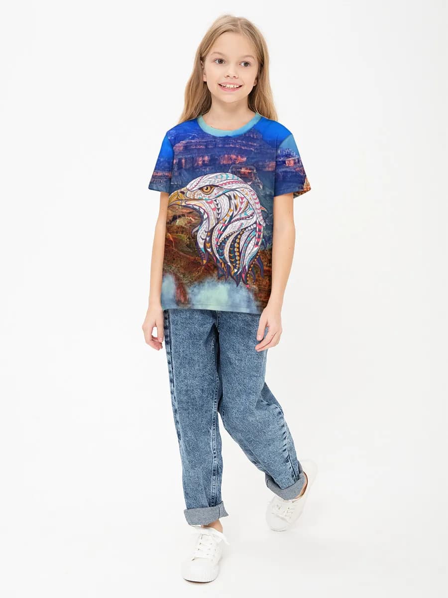 Children's cotton T-shirt (for girls. Copy)