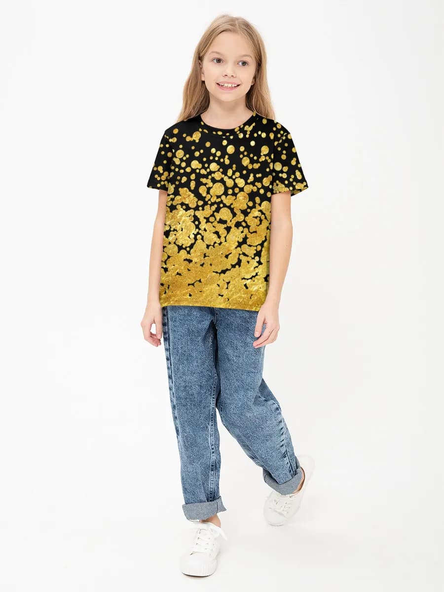 Gold Glitter Confetti Burst