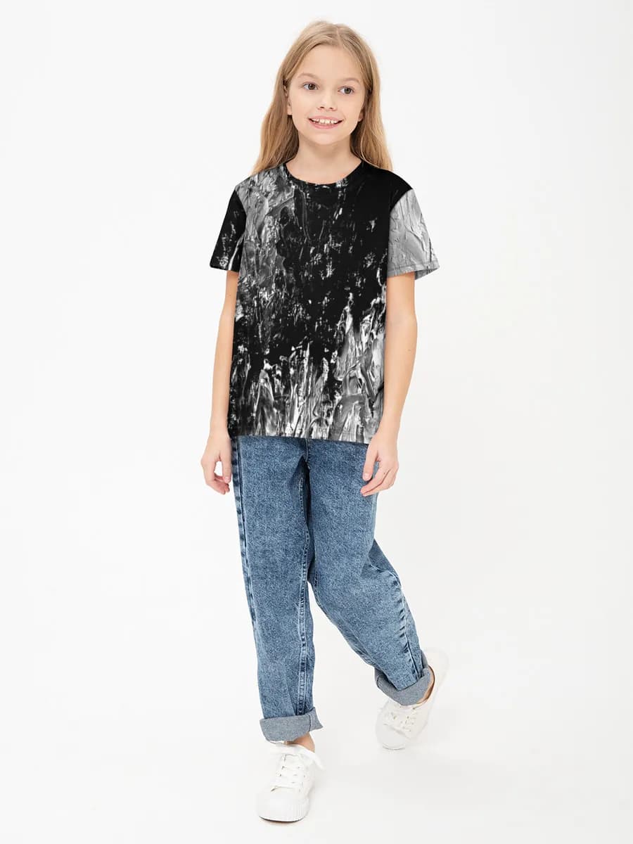 Children's cotton T-shirt (for girls. Copy)