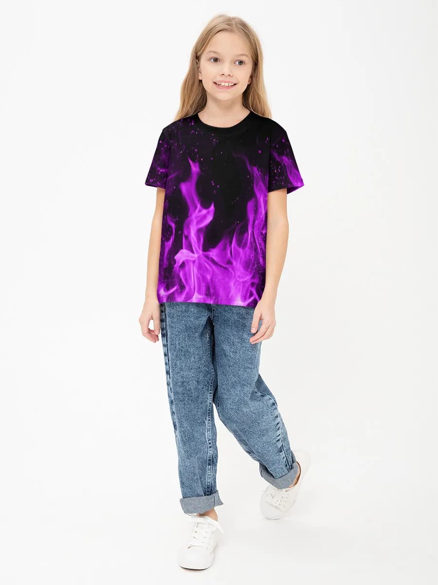 Purple Neon Flames