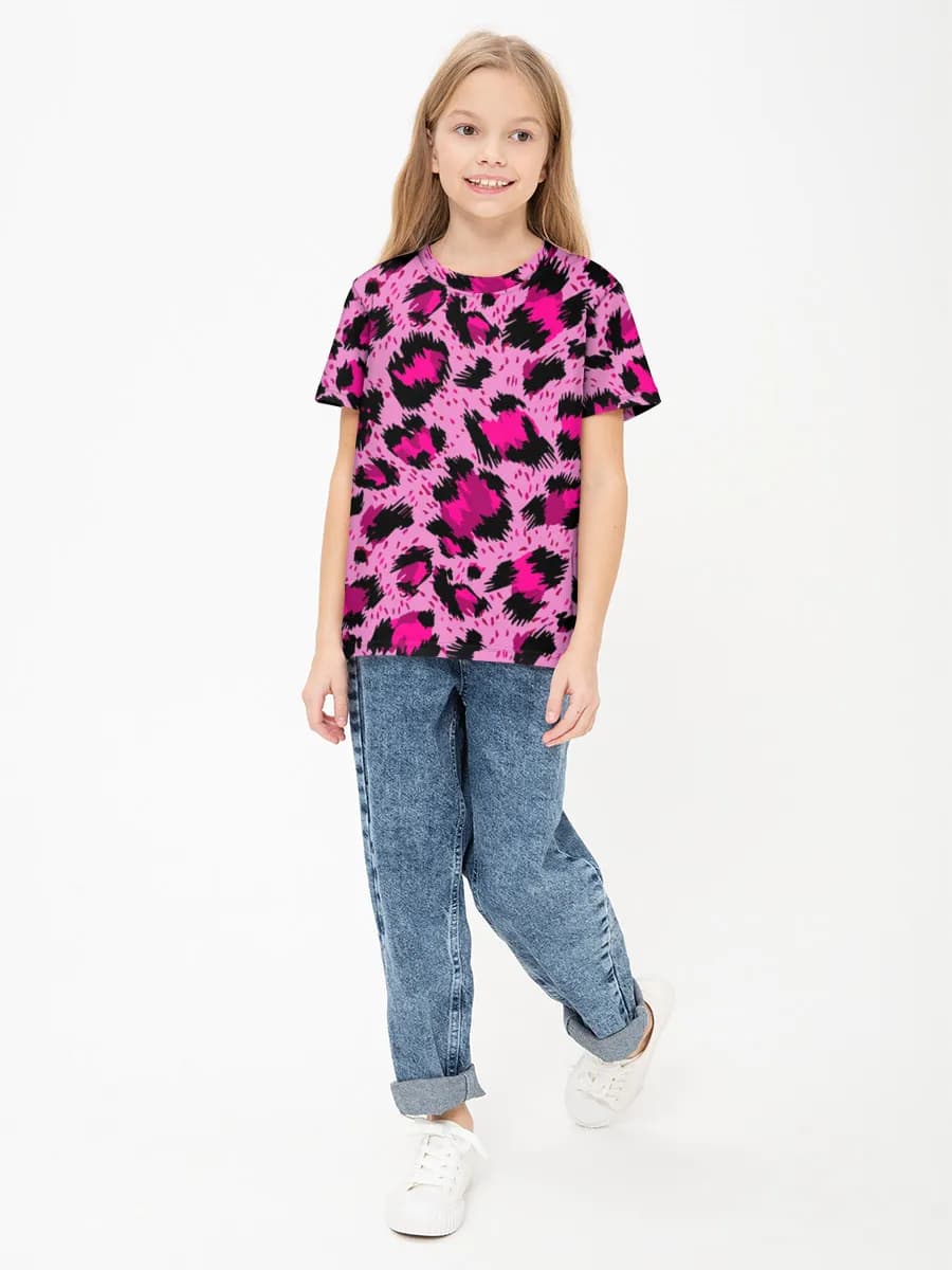 Children's cotton T-shirt (for girls. Copy)