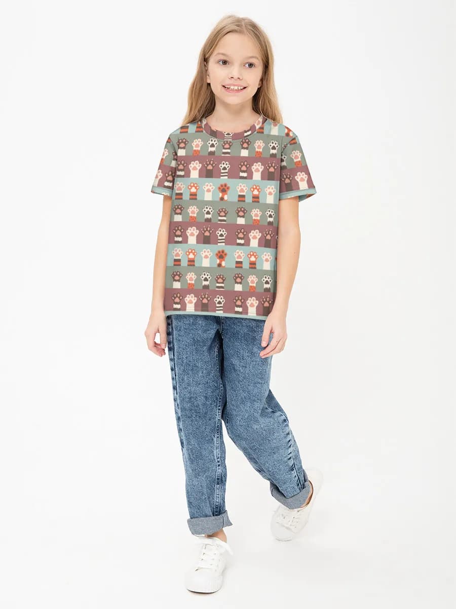 Children's cotton T-shirt (for girls. Copy)