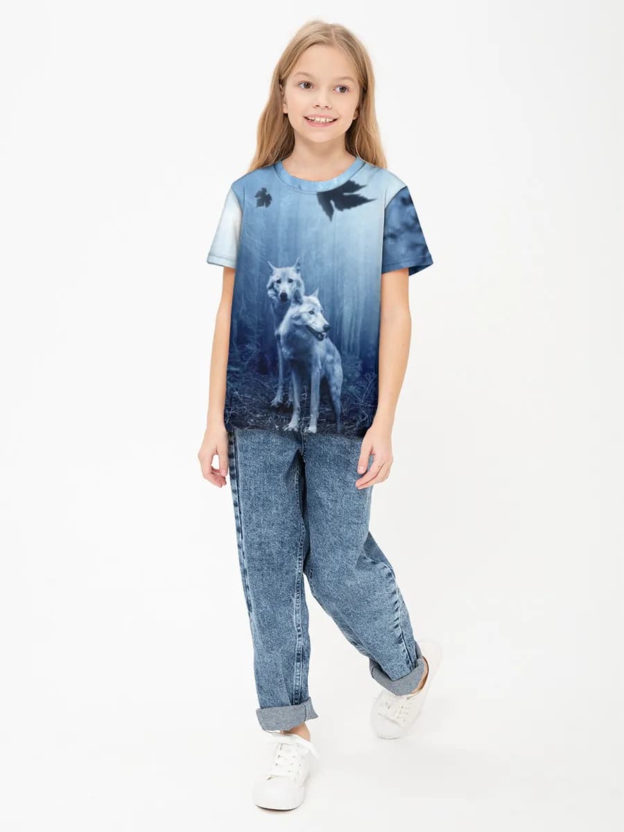 Children's cotton T-shirt (for girls. Copy)