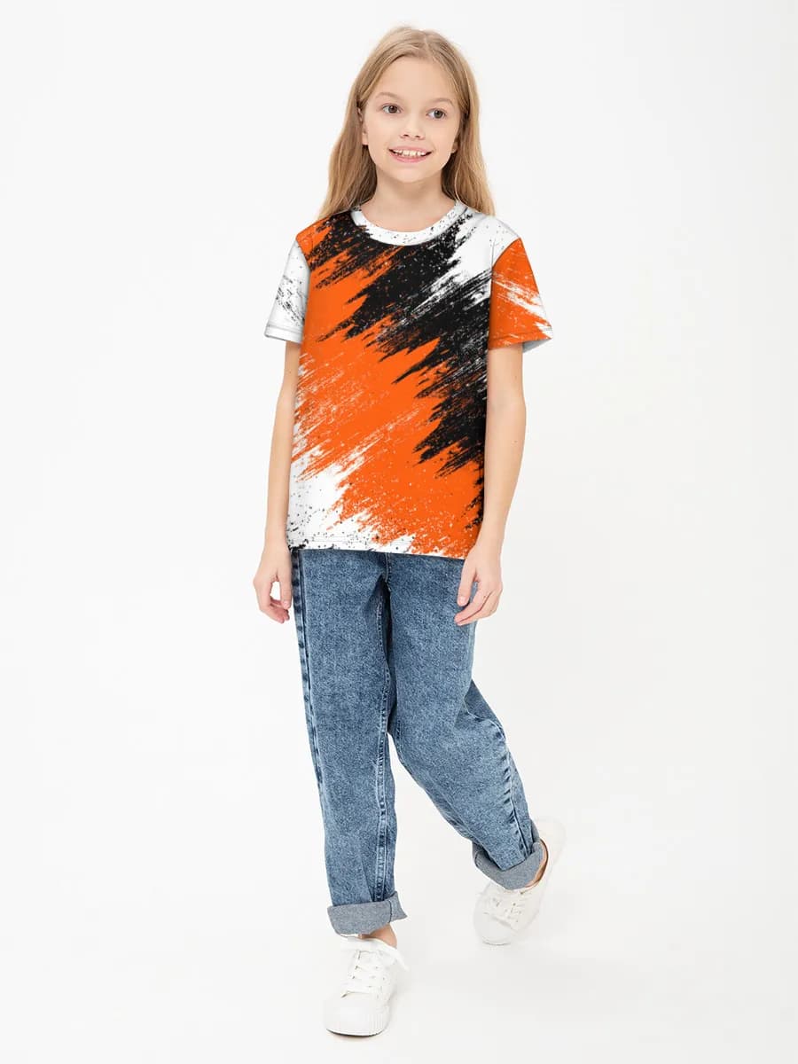 Children's cotton T-shirt (for girls. Copy)