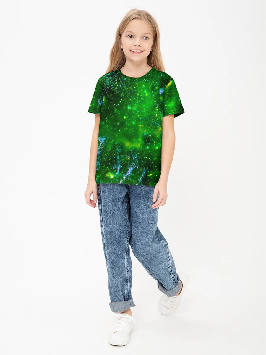 Children's cotton T-shirt (for girls. Copy)