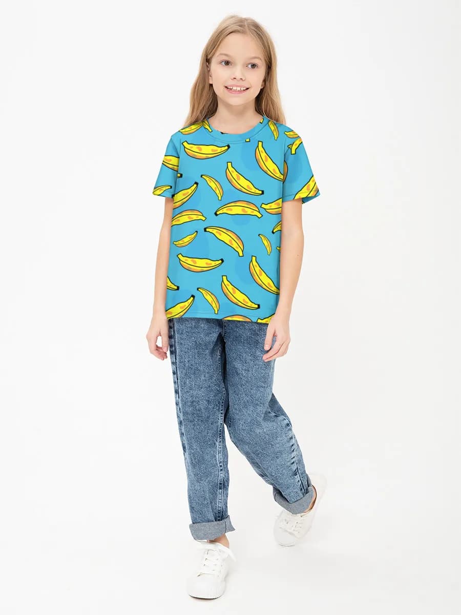 Children's cotton T-shirt (for girls. Copy)