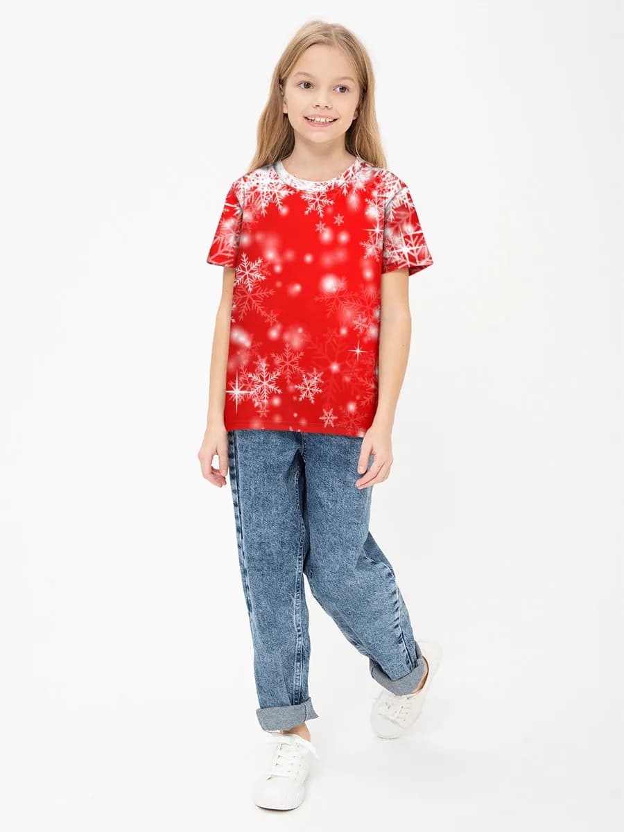 Children's cotton T-shirt (for girls. Copy)